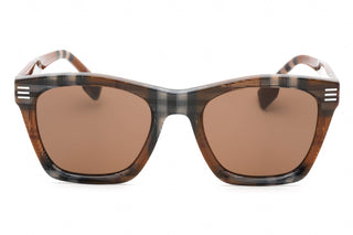 Burberry 0BE4348 Sunglasses Brown Check / Dark Brown-AmbrogioShoes