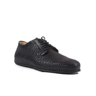 Cesare Paciotti Luxury Italian Italian Mens Shoes Nappa Soft Black Leather Oxfords (CPM2641)-AmbrogioShoes