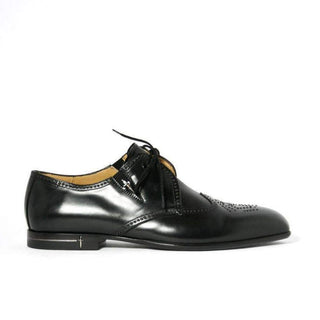 Cesare Paciotti Luxury Italian Magic Baby Black Leather Oxfords w/ Studs (CPM2334)-AmbrogioShoes