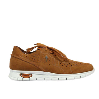 Cesare Paciotti Luxury Italian Men's 4US Madi Suede Cuoio Brown Sneakers (CPM5312)-AmbrogioShoes