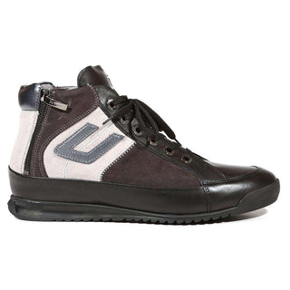 Cesare Paciotti Luxury Italian Men's Italian Shoes Calf Cam Antra Black / Grey Sneakers (CPM5038)-AmbrogioShoes