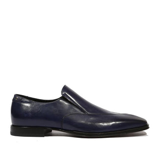 Cesare Paciotti Luxury Italian Men's Shine Navy Loafers (CPM5135)-AmbrogioShoes