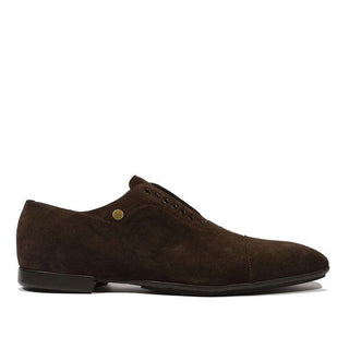 Cesare Paciotti Luxury Italian Men's Vit Camoscio Caffe Brown Oxfords (CPM5133)-AmbrogioShoes