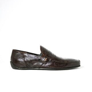 Cesare Paciotti Luxury Italian Struzzo Zamp Fondente Brown Loafers (CPM2327)-AmbrogioShoes