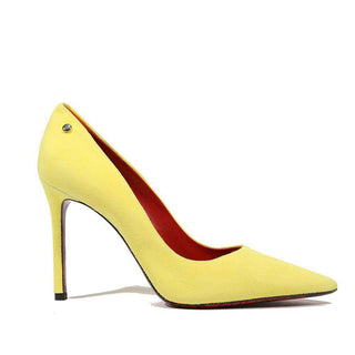 Cesare Paciotti Women's Camoscio Yellow High Heel Pumps (CPW4503)-AmbrogioShoes