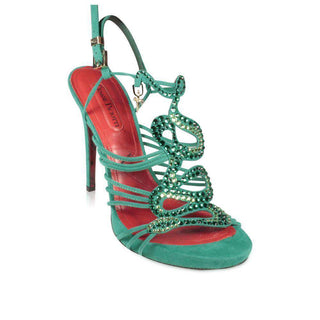 Cesare Paciotti Women's Green Designer Shoes (CPW906)-AmbrogioShoes