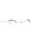 C03 - Shiny Gold/Silver / Clear Lens