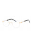 C03 - Shiny Gold/Silver / Clear Lens