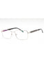 C02 - Shiny Silver/Grey Horn / Clear Lens