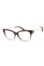 0AQ8 - SHINY RED GRAD.LIGHT PINK/clear demo lens