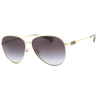 Coach 0HC7140 Sunglasses Shiny Light Gold/Grey Gradient Unisex-AmbrogioShoes
