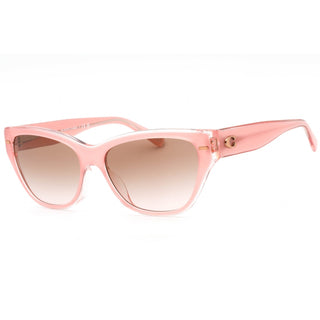 Coach 0HC8370F Sunglasses Milky Pink/Transparent Pink / Brown Gradient Unisex-AmbrogioShoes