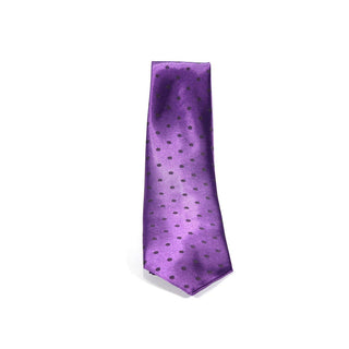 Dolce & Gabbana D&G Necktie Mens Tie Purple Polka dots DGT85-AmbrogioShoes