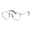 012 - shiny dark ruthenium/Clear/Blue-light block lens