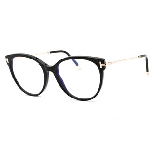 Tom Ford FT5770-B Eyeglasses shiny black / clear/blue-light block lens