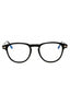 001 - shiny black/clear/blue-light block lens