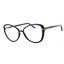 001 - shiny black/clear/blue-light block lens