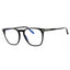 001 - shiny black/clear/blue-light block lens