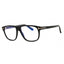 001 - shiny black/clear/blue-light block lens