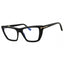 001 - Shiny black/clear/blue-light block lens