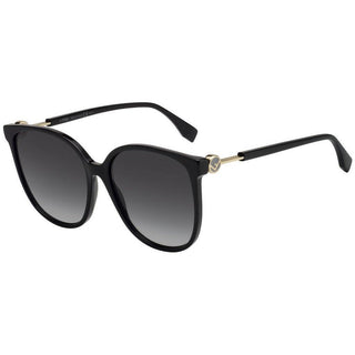 Fendi FF 0374/S Sunglasses Black / Grey Gradient Unisex-AmbrogioShoes