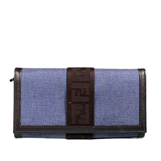 Fendi Women's Wallet Jeans + Calf color leather 8M0000-AmbrogioShoes