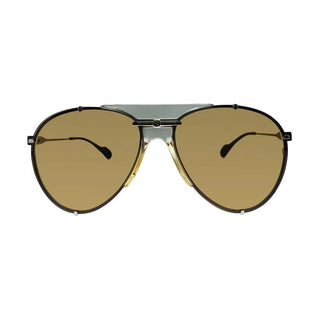 Gucci Aviator-Frame Metal Sunglasses GG0740S-003 Unisex-AmbrogioShoes