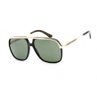 Gucci GG0200S Sunglasses Black/Gold / Green Unisex-AmbrogioShoes
