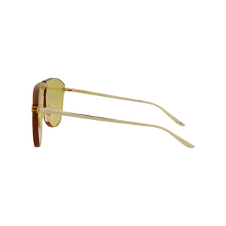 Gucci GG0354S Aviator Golden Metal Sunglasses Unisex (S)-AmbrogioShoes