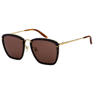 Gucci Rectangle-Frame Metal / Acetate Sunglasses GG0673S-002 Men's-AmbrogioShoes