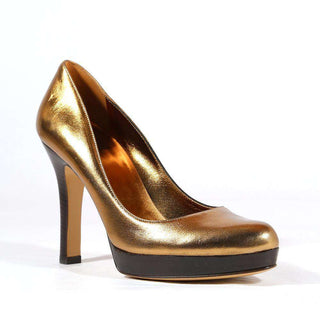 Gucci Womens Shoes Bronze Platform Pumps (GG1535)-AmbrogioShoes