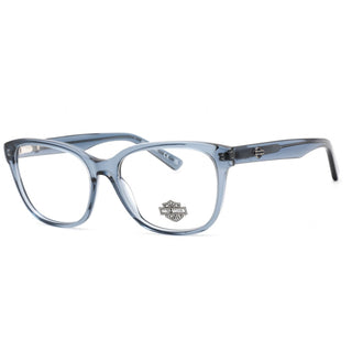 Harley Davidson HD0568 Eyeglasses Shiny Blue / Clear Lens-AmbrogioShoes