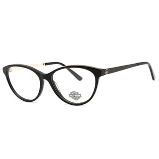 Harley Davidson HD0570 Eyeglasses Shiny Black / Clear Lens-AmbrogioShoes