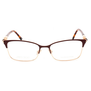 Jimmy Choo JC295 Eyeglasses Burgundy Gold / Clear Lens-AmbrogioShoes