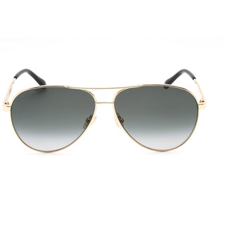 Jimmy Choo JIMENA/S Sunglasses Black Gold / Grey Shaded Women's-AmbrogioShoes