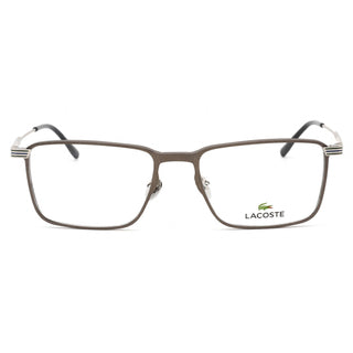 Lacoste L2285E Eyeglasses SEMIMATTE DARK RUTHENIUM/Clear demo lens-AmbrogioShoes