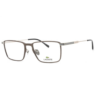 Lacoste L2285E Eyeglasses SEMIMATTE DARK RUTHENIUM/Clear demo lens-AmbrogioShoes