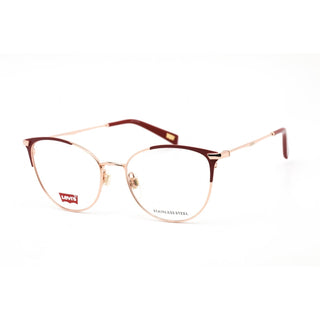 Levis LV 5025 Eyeglasses BURGUNDY GOLD / Clear demo lens-AmbrogioShoes