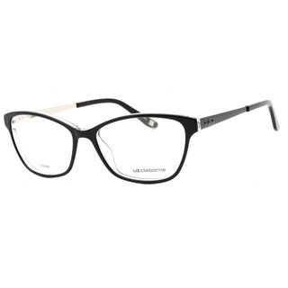 Liz Claiborne L 664 Eyeglasses BLACK CRYSTAL/Clear demo lens-AmbrogioShoes
