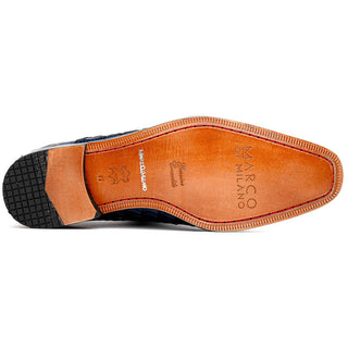 Marco Di Milano Cancun Men's Shoes Purple Exotic Hornback Crocodile Skin Derby Oxfords (MDM1004)-AmbrogioShoes
