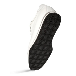 Mezlan Cartuja 21153 Men's Shoes White Hi-Shine Calf-Skin Leather Casual Sneakers (MZ3710)-AmbrogioShoes
