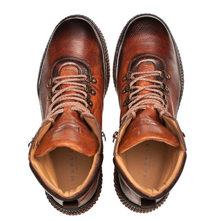 Mezlan Sunset 20891 Men's Shoes Dark Cognac Deer-Skin Leather Speed Laces Boots (MZ3669)-AmbrogioShoes