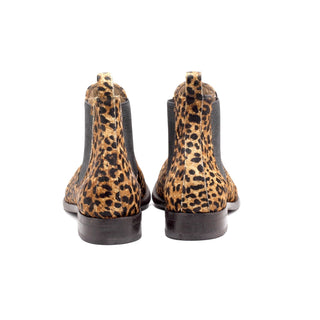 Mister Otos 40179 Men's Shoes Leopard Print Chealsea Boots (MIS1143)-AmbrogioShoes