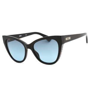 Moschino MOS056/S Sunglasses BLACK/GREY SHADED BLUE-AmbrogioShoes