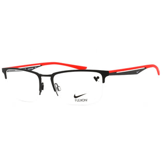 Nike NIKE 4313 Eyeglasses SATIN BLACK/UNIVERSITY RED/Clear demo lens-AmbrogioShoes