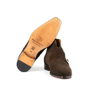 Paul Parkman 7339-PRP Men's Shoes Purple Crocodile Print Leather Split-Toe Loafers (PM6425)-AmbrogioShoes