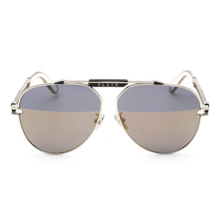 Philipp Plein SPP048M Sunglasses Silver / Grey Gold Women's-AmbrogioShoes