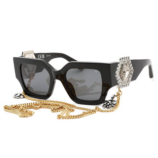 Philipp Plein SPP103S Sunglasses Black / Smoke-AmbrogioShoes