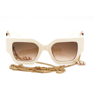 Philipp Plein SPP103S Sunglasses Ivory / Brown Gradient Women's-AmbrogioShoes