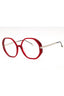 09WA - Shiny Transparent Red/Clear demo lens